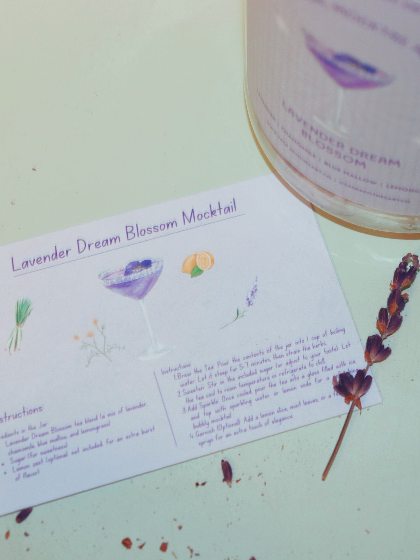 Lavender Dream Blossom Botanical Mocktail Mixer