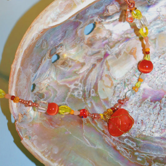 Carnelian Pendant Necklace