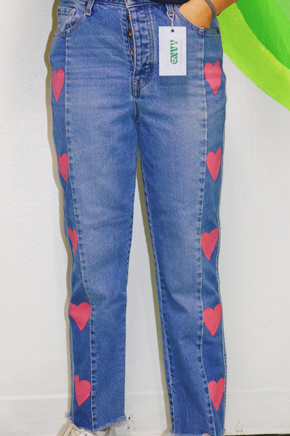 AMOR HANDPAINTED DENIM