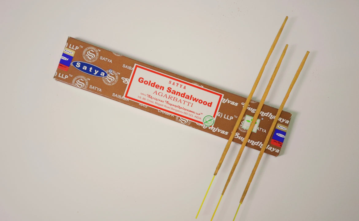 Golden Sandalwood Natural Incense Sticks