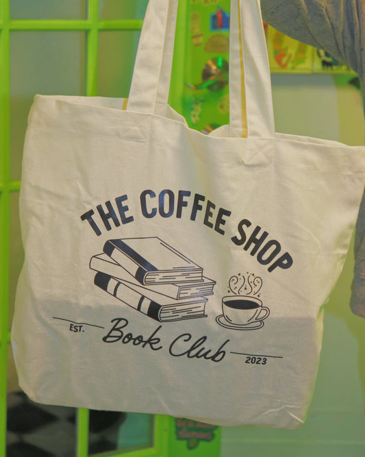 'COFFEE SHOP BOOK CLUB' TOTE BAG