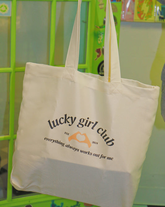 'THE LUCKY GIRL CLUB' TOTE BAG