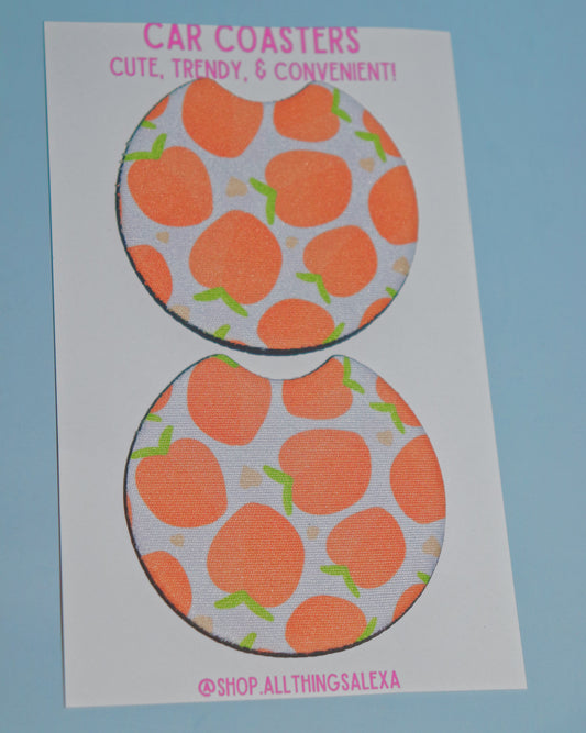 'ALL THE FRUITS' CAR COASTERS