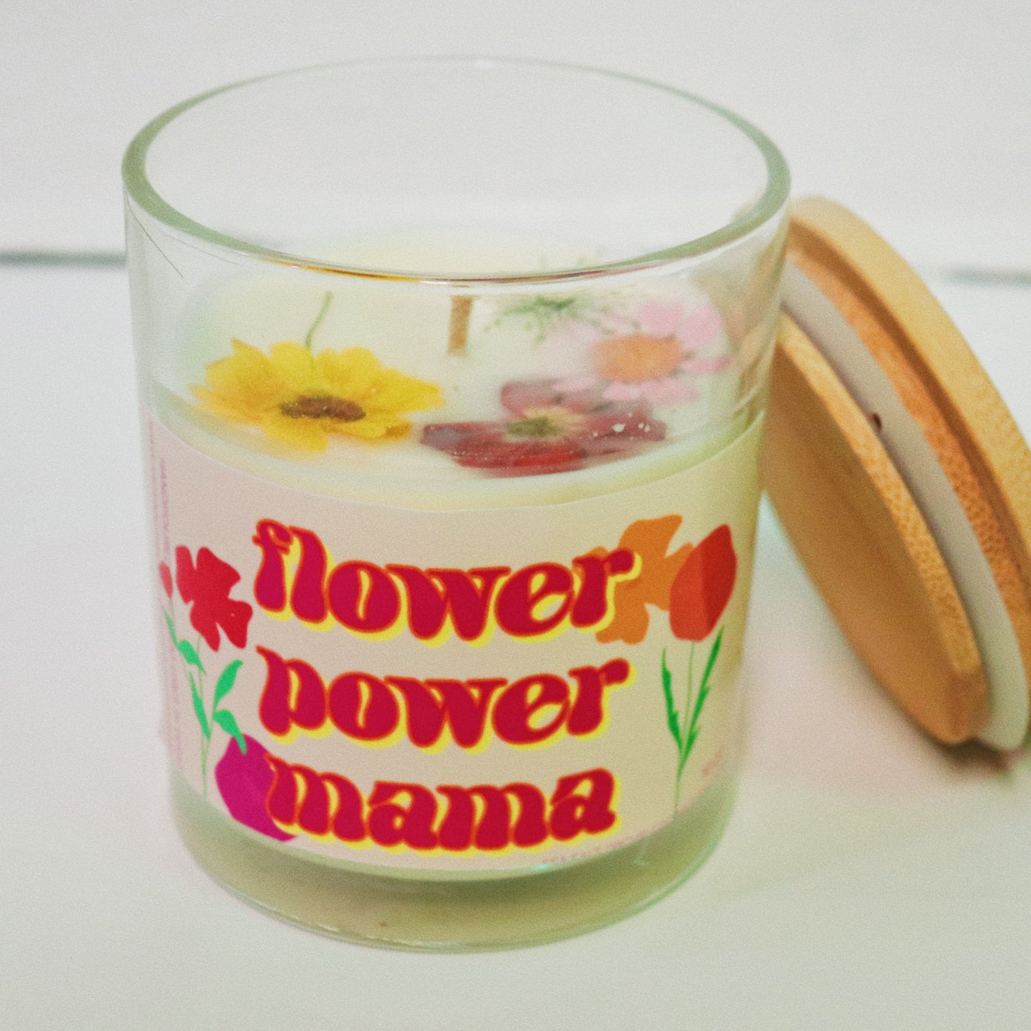 FLOWER POWER MAMA CANDLE