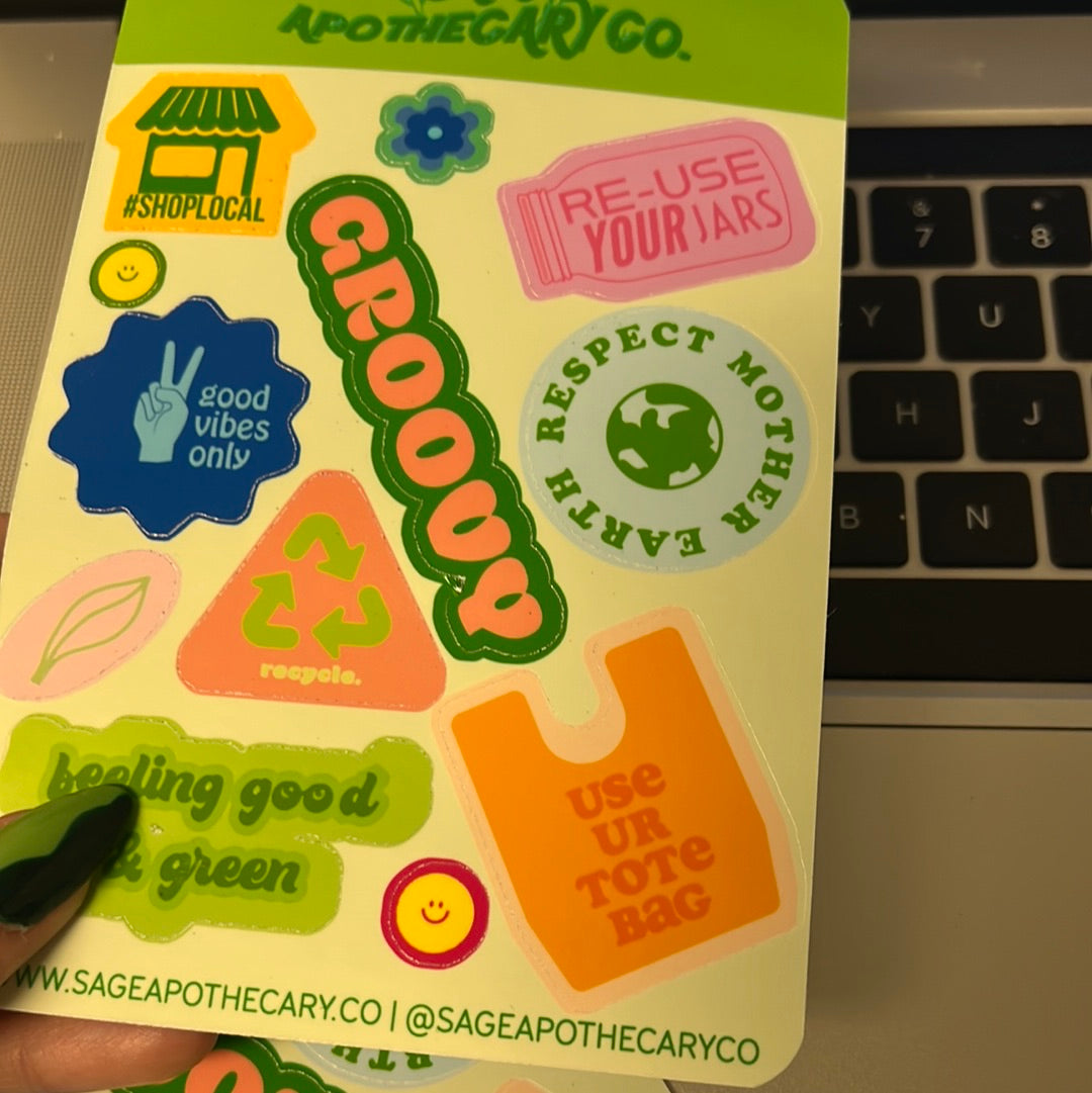 GOOD & GREEN Sticker Sheet